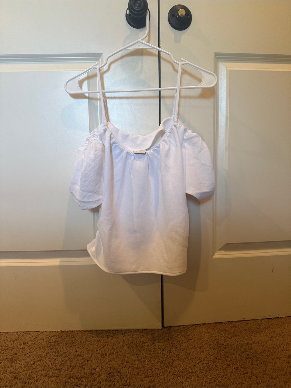 White Off the Shoulder Top